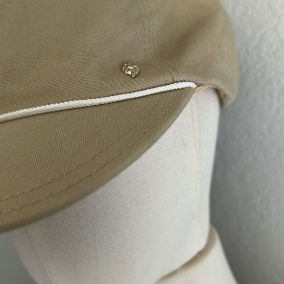 SOLD Helen Kaminski Women's Layla Piqué Cotton Baseball Cap, Beige, NWOT Display - Picture 6 of 9